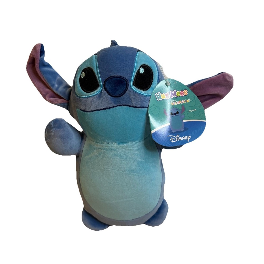 Disney‎ Squishmallows Hug Mees Plush Stitch 10" - New With Tags